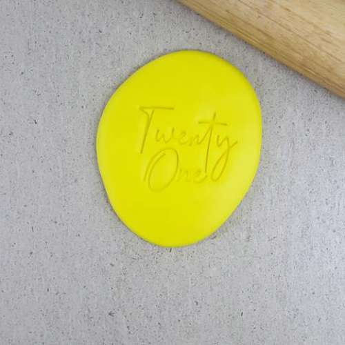 Cookie Stamp Embosser - Twenty One #2 - Click Image to Close
